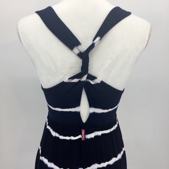 HARD TAIL Twisty Back Maxi Dress Tie die in size S - Picture 3 of 6